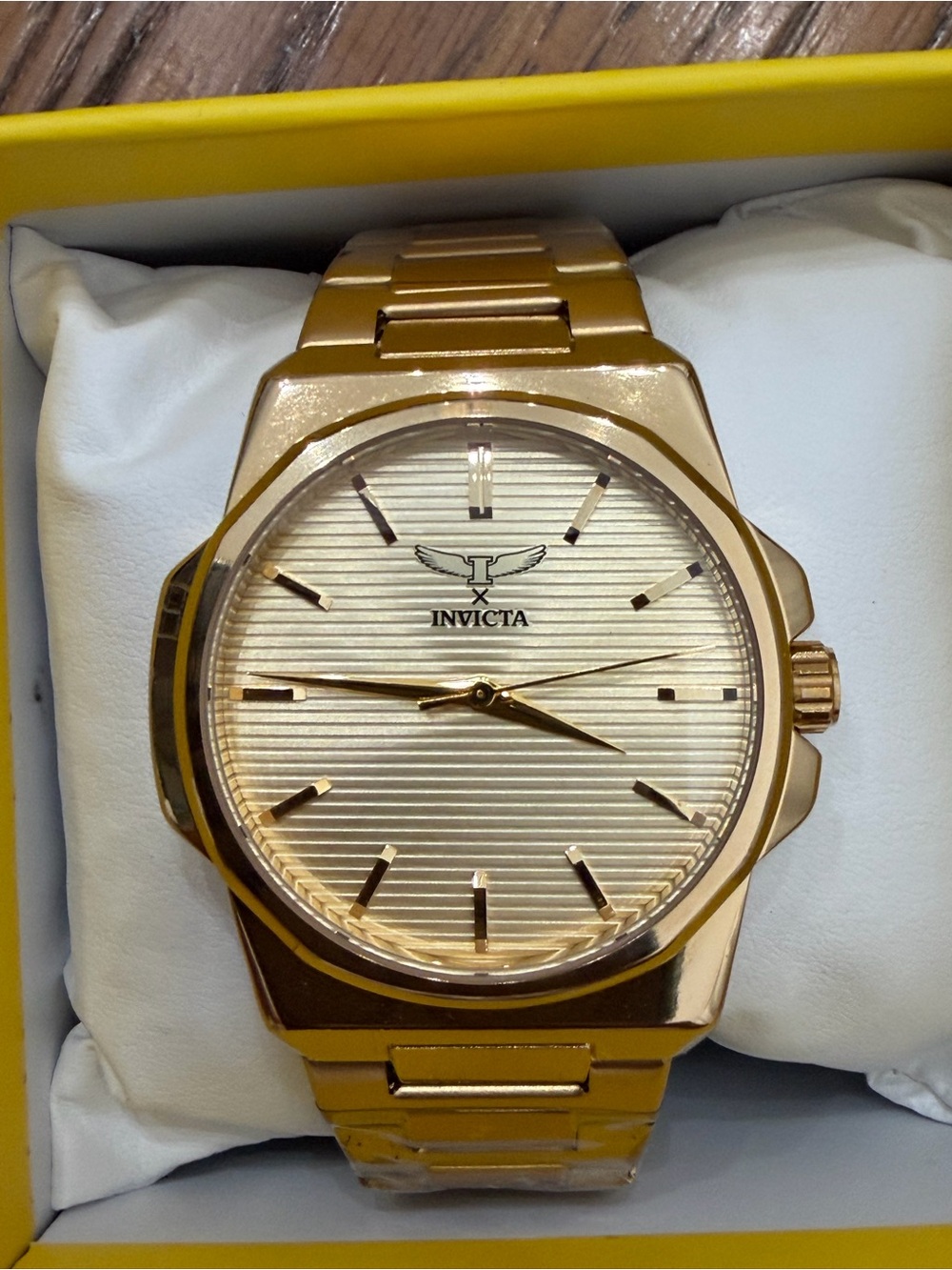 Invicta Specialty Gold Stainless Steel Watch
